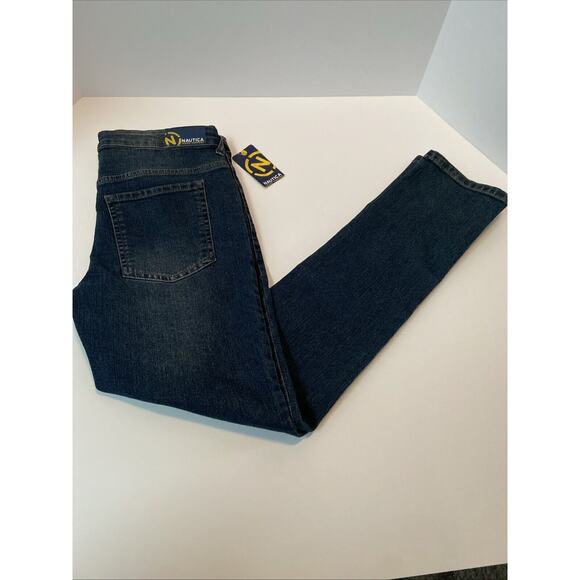 Nautica Skinny Stretch Jeans Size Youth 18 Dark Wash NWT - Picture 1 of 11
